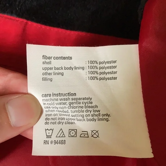 Red ESPRIT quilted fall coat - Picture 7 of 8